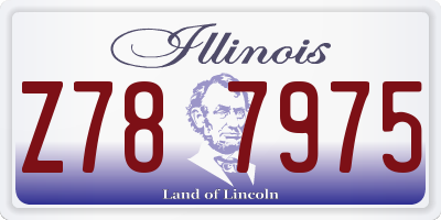 IL license plate Z787975