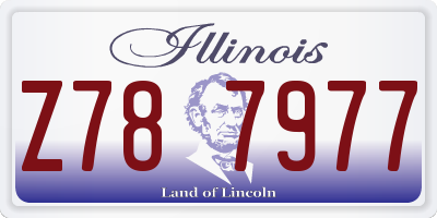 IL license plate Z787977