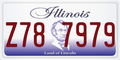 IL license plate Z787979