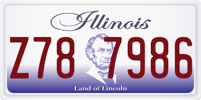 IL license plate Z787986