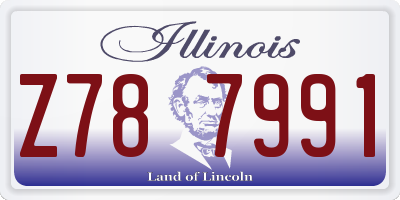 IL license plate Z787991