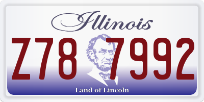 IL license plate Z787992