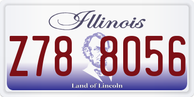 IL license plate Z788056