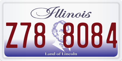 IL license plate Z788084