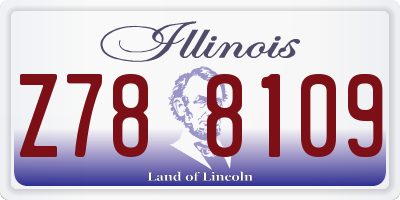 IL license plate Z788109