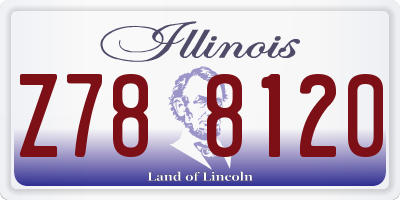 IL license plate Z788120