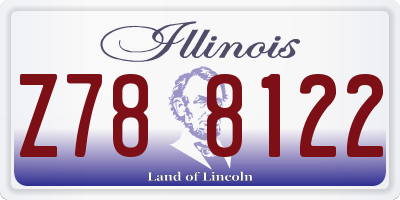 IL license plate Z788122