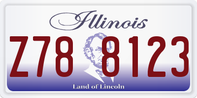 IL license plate Z788123