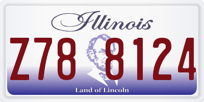 IL license plate Z788124
