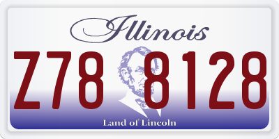IL license plate Z788128