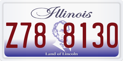 IL license plate Z788130