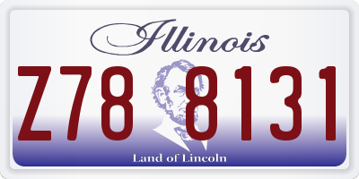 IL license plate Z788131