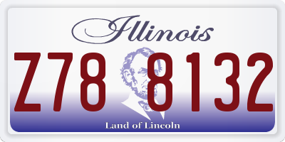 IL license plate Z788132