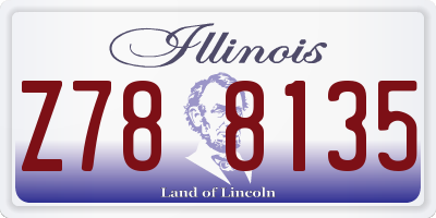 IL license plate Z788135