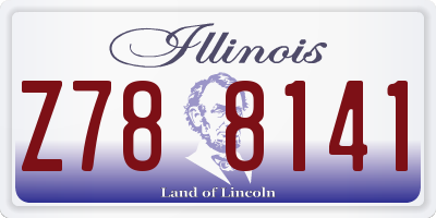 IL license plate Z788141