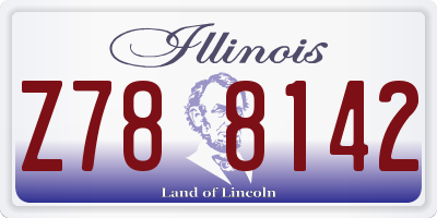 IL license plate Z788142