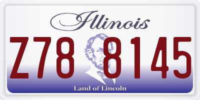 IL license plate Z788145