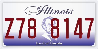 IL license plate Z788147