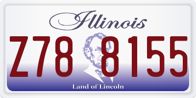 IL license plate Z788155