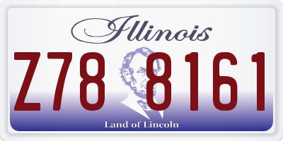IL license plate Z788161