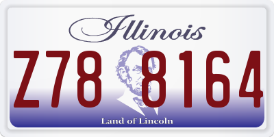 IL license plate Z788164