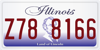 IL license plate Z788166