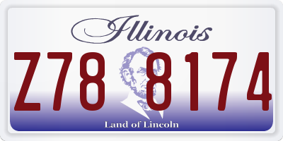IL license plate Z788174