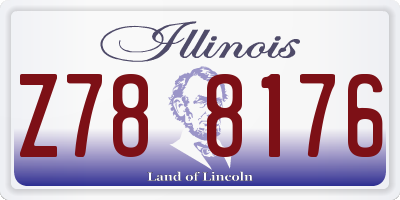 IL license plate Z788176