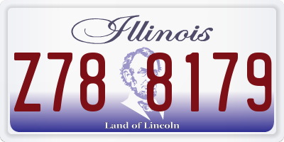 IL license plate Z788179