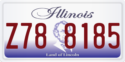 IL license plate Z788185