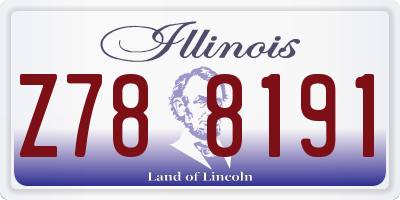 IL license plate Z788191
