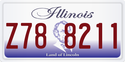 IL license plate Z788211