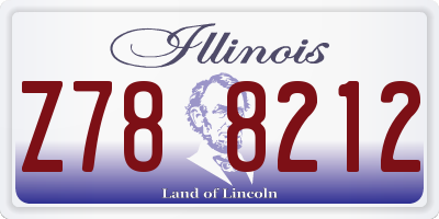IL license plate Z788212