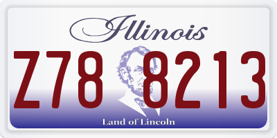 IL license plate Z788213
