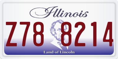 IL license plate Z788214