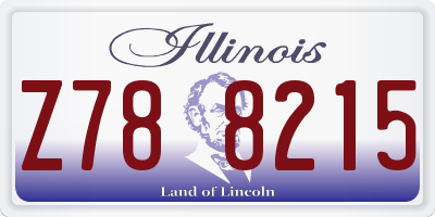 IL license plate Z788215