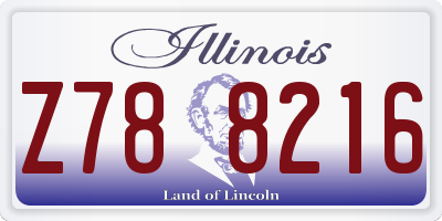 IL license plate Z788216