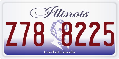 IL license plate Z788225