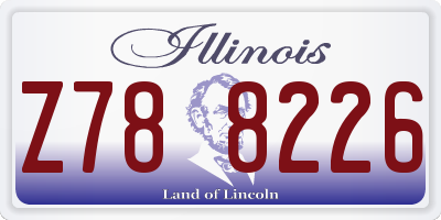 IL license plate Z788226
