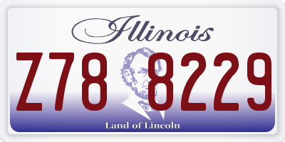 IL license plate Z788229