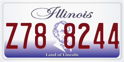 IL license plate Z788244