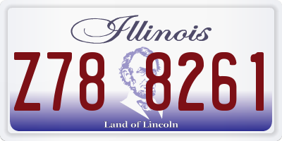 IL license plate Z788261