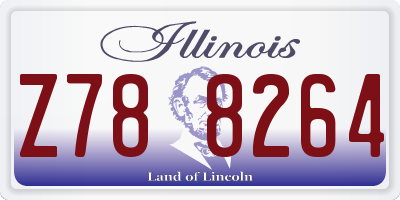 IL license plate Z788264
