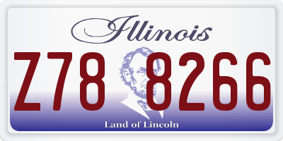 IL license plate Z788266