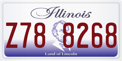 IL license plate Z788268