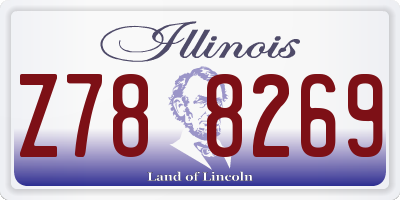 IL license plate Z788269