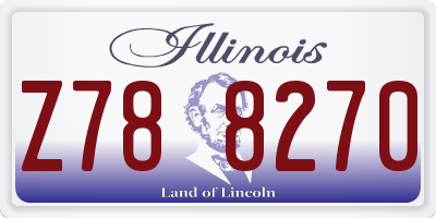 IL license plate Z788270
