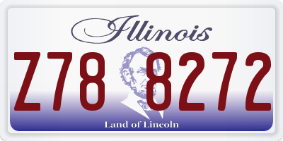 IL license plate Z788272