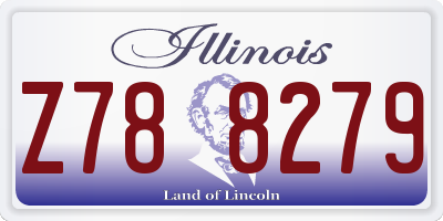 IL license plate Z788279