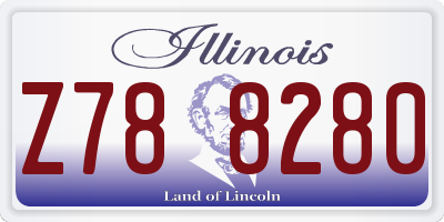 IL license plate Z788280